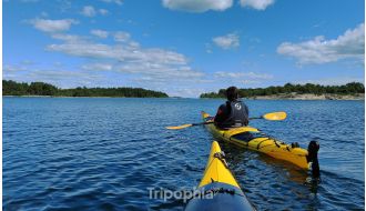 GUIDED KAYAK CITY TOUR WITH OPTIONAL MIDSUMMER MEAL IN STOCKHOLM
