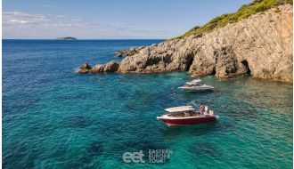 DAY TRIP TO BLUE CAVE AND SUNJ BEACH BOAT TOUR WITH DRINKS FROM DUBROVNIK